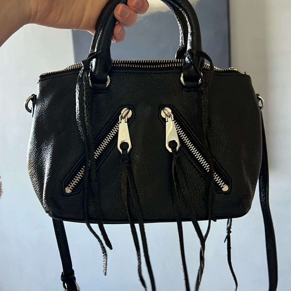 Rebecca Minkoff Black Zipper Crossbody